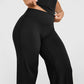 High-waisted, straight-leg, seamless women's yoga leggings, as soft and comfortable as butter.