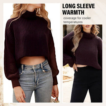 Women's Casual Long Sleeve Turtleneck Sweater