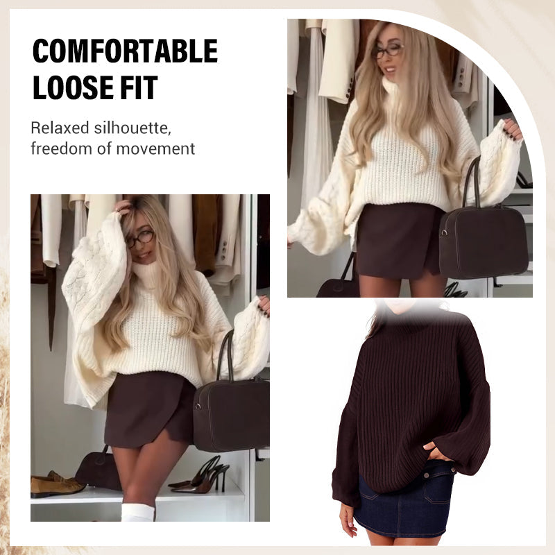 Women's Casual Long Sleeve Turtleneck Sweater