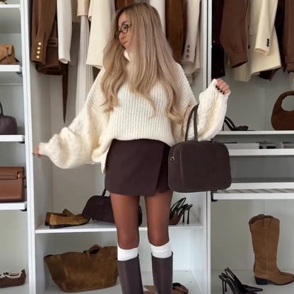 Women's Casual Long Sleeve Turtleneck Sweater