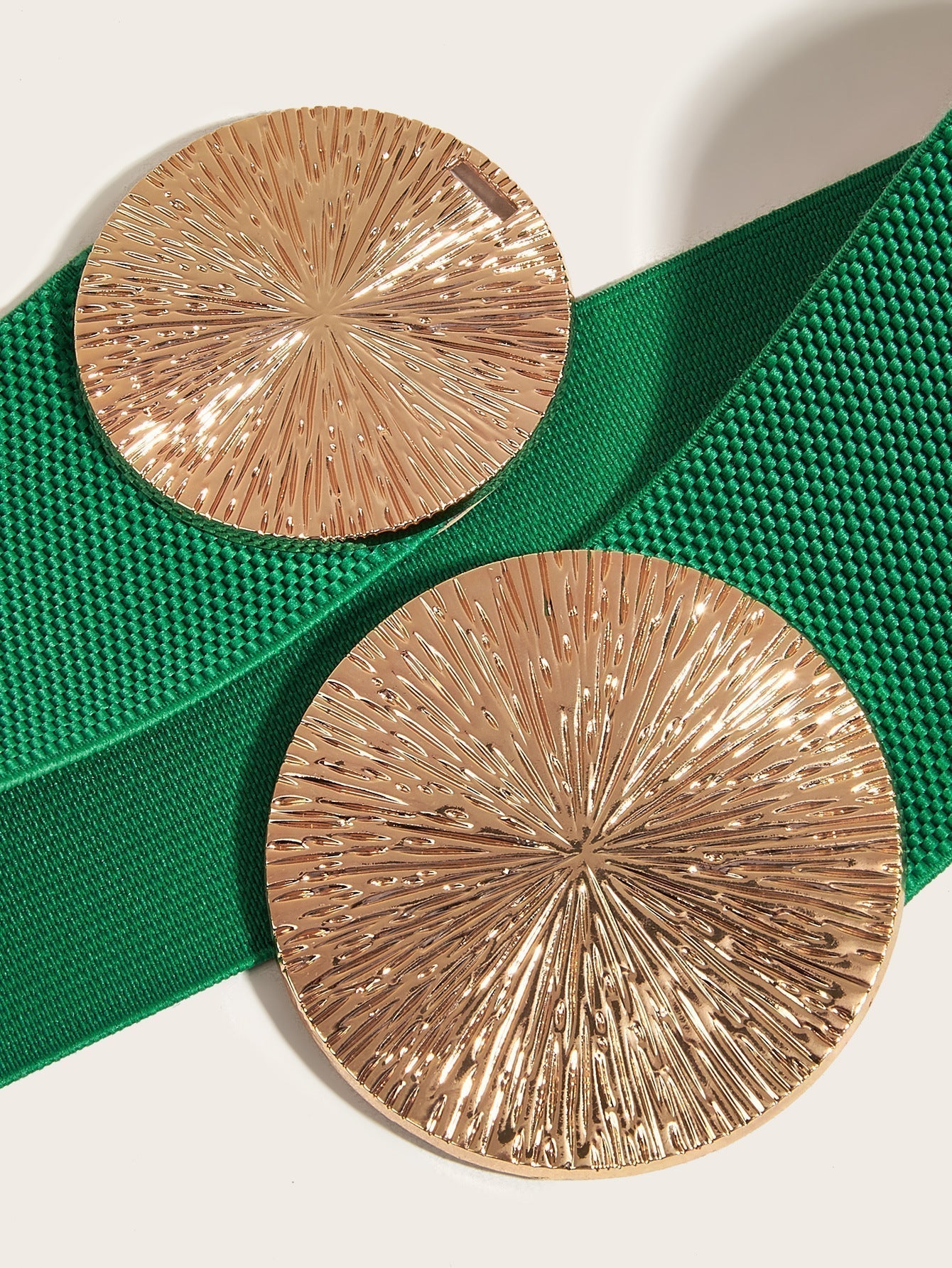 Women's Vintage Gold Buckle High Elastic Belt🎁