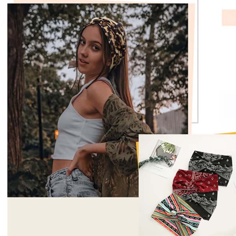 Elastic Wide Headband for Women