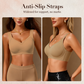 OEAK Womens Seamless Jelly Bra No Underwire Comfort Push Up Bras Buttery Soft Wireless Full Coverage Sport Everyday Bra