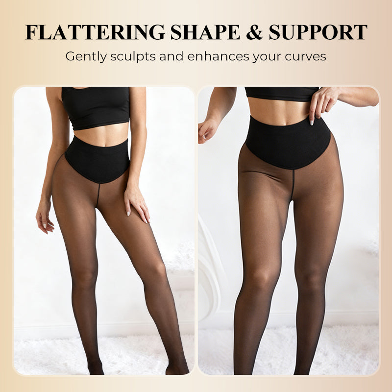 🔥LAST DAY Hot Sale 50% OFF🔥Women’s Thermal Sculpting Tights With Compression Waistband