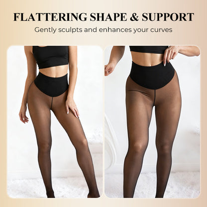 🔥LAST DAY Hot Sale 50% OFF🔥Women’s Thermal Sculpting Tights With Compression Waistband