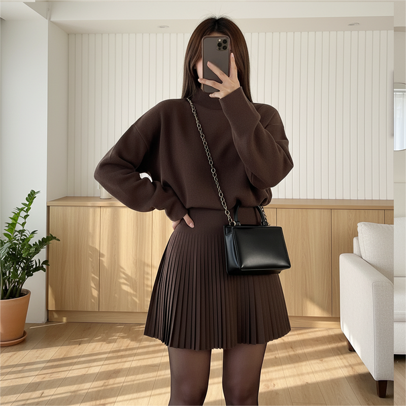 Chic Cinched-Waist A-Line Mini Dress