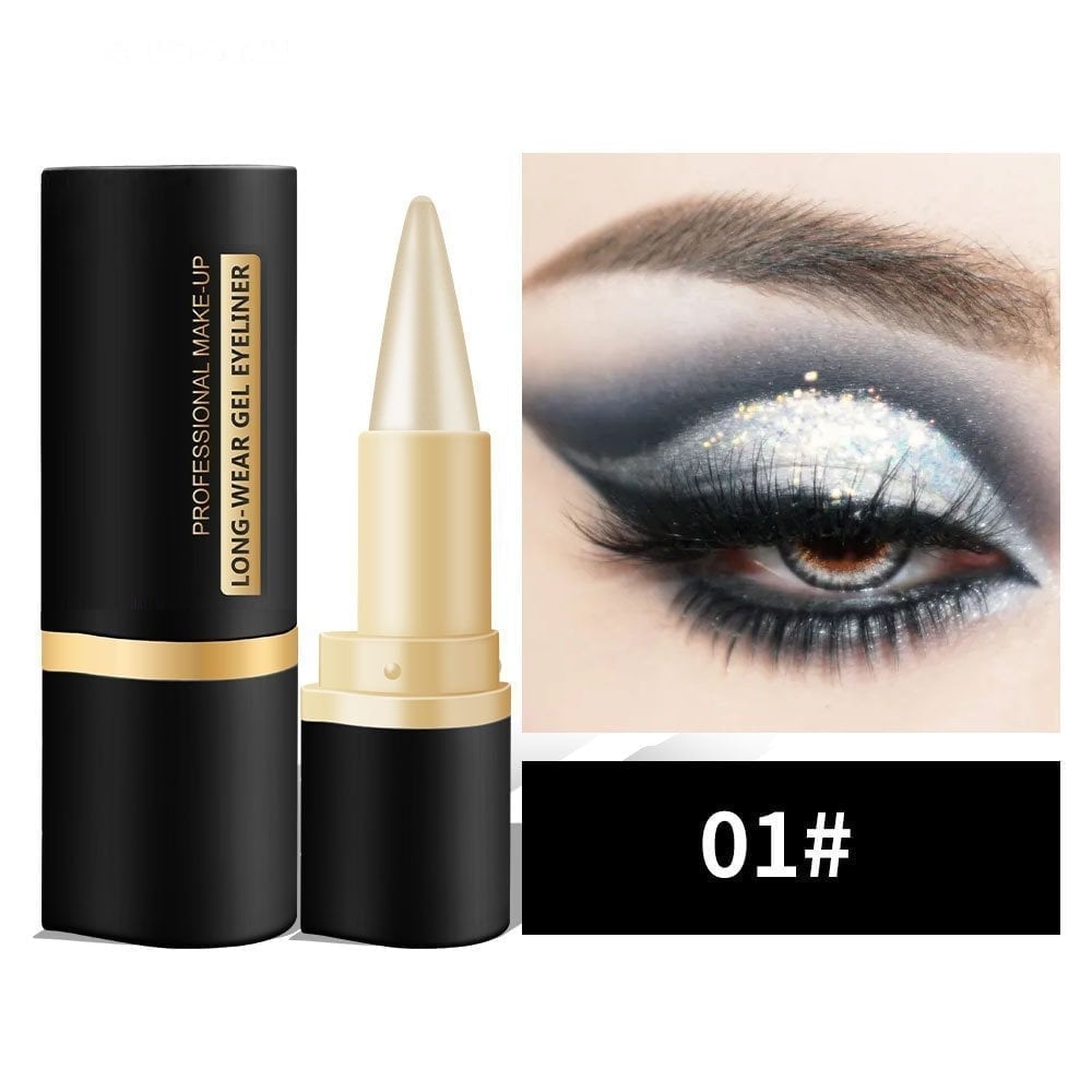 ✨piece black gel eyeliner set, waterproof and smudge-proof eyeliner