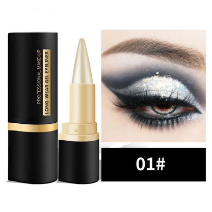 ✨piece black gel eyeliner set, waterproof and smudge-proof eyeliner