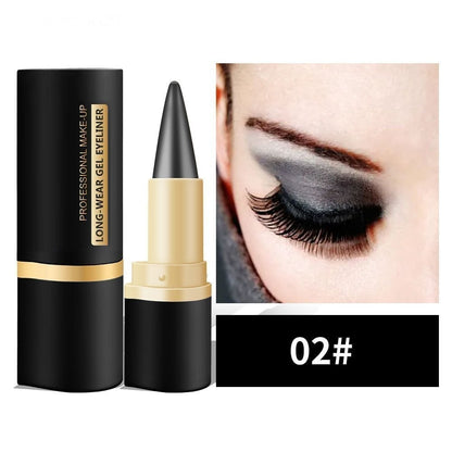✨piece black gel eyeliner set, waterproof and smudge-proof eyeliner