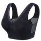 Wireless Full-Coverage Bra – Breathable Mesh & Wide Straps