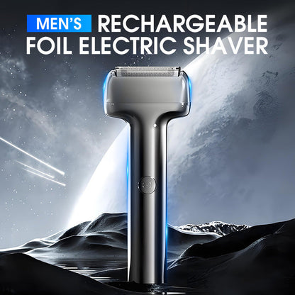 🧔Men's Rechargeable Foil Electric Shaver ⚡– Efficient Close Shaving, Cordless Portable Wet & Dry Beard Razor for Daily Grooming
