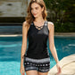 🏆SUMMER HOT SALE 50% OFF- Miraclesuit Women's Tummy Control Tankini Set with Built-In Bra – Flattering Boho Swimwear with Shorts🔥