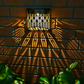 Solar Powered Hollow-Out Wall Light