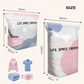 No‑Pump Vacuum Storage Bags – Press & seal, no pump needed. Saves 80% space, keeps clothes dry & dust‑free. Perfect for bulky bedding & off‑season gear.