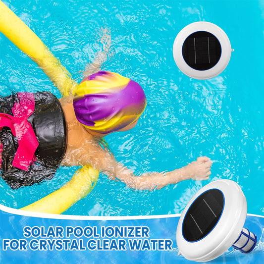 Solar Pool Ionizer For Crystal Clear Water - Effectively kills bacteria &  Chemical-free