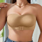 Vrouwen strapless push-up bh zonder beugels met sluiting aan de voorkant