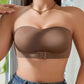 Vrouwen strapless push-up bh zonder beugels met sluiting aan de voorkant
