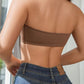 Vrouwen strapless push-up bh zonder beugels met sluiting aan de voorkant