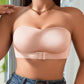 Vrouwen strapless push-up bh zonder beugels met sluiting aan de voorkant
