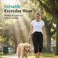 Women's Casual Quick‑Dry Stretchy Capri Pants – Ultra‑Stretchy, Sweat‑Wicking & Slim‑Fit Daily Outdoor Wear Design