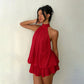 Women’s Halter Neck Mini Dress  | Elegant Summer Dress
