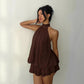 Women’s Halter Neck Mini Dress  | Elegant Summer Dress
