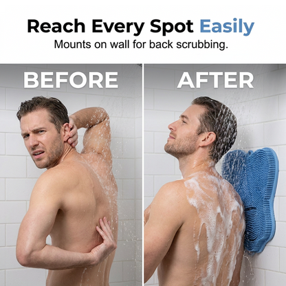 3D Bristle Shower Scrubber for Feet and Back