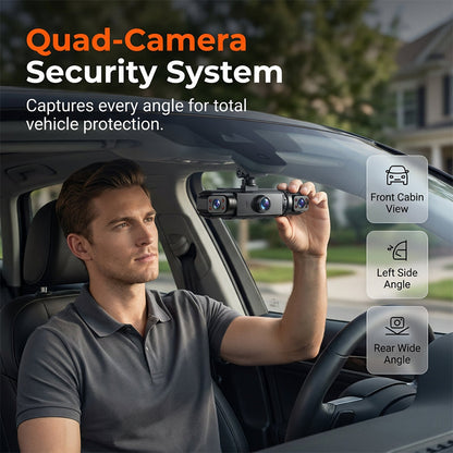 360° Dash Cam with 1080P HD Recording