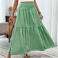 Women's High-Waist Smocked A-Line Maxi Skirt