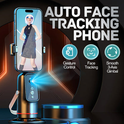 Auto Face Tracking Phone Holder with Gesture Control
