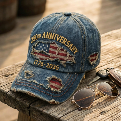 250th Anniversary Distressed Baseball Cap