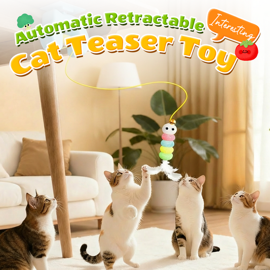 Automatic Retractable Cat Teaser Toy