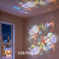 LED Starry Ocean Projector – 360° Rotating Night Light with Sky & Ocean Waves