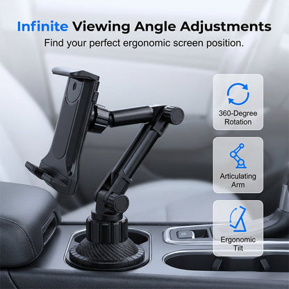 360° Adjustable Car Phone Mount - Strong Magnetic Hold | UK Stock
