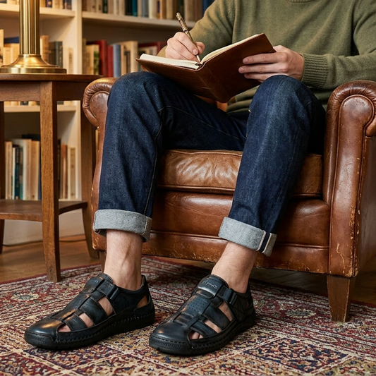 Men's Breathable Closed-Toe Beach Sandals