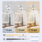 Smart Ceiling Fan Light – Bluetooth Speaker, 16M RGB Colors, E27 fit – breeze & beats in one