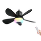 Smart Ceiling Fan Light – Bluetooth Speaker, 16M RGB Colors, E27 fit – breeze & beats in one