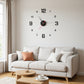 3D DIY Luminous Acrylic Wall Clock Set | Drill-free adhesive mounting