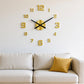 3D DIY Luminous Acrylic Wall Clock Set | Drill-free adhesive mounting