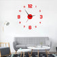 3D DIY Luminous Acrylic Wall Clock Set | Drill-free adhesive mounting