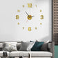 3D DIY Luminous Acrylic Wall Clock Set | Drill-free adhesive mounting