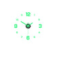 3D DIY Luminous Acrylic Wall Clock Set | Drill-free adhesive mounting