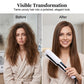 2-in-1 Hair Straightener and Curler with Negative Ionic Care -  Ceramic‑coated plates & Stable temperature control