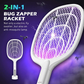 2-in-1 Mosquito Swatter - No chemicals & smart enough to work hands‑free.