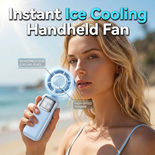 Personal Cooling Fan with Semiconductor Chip –  180° foldable design & 24-hour battery life