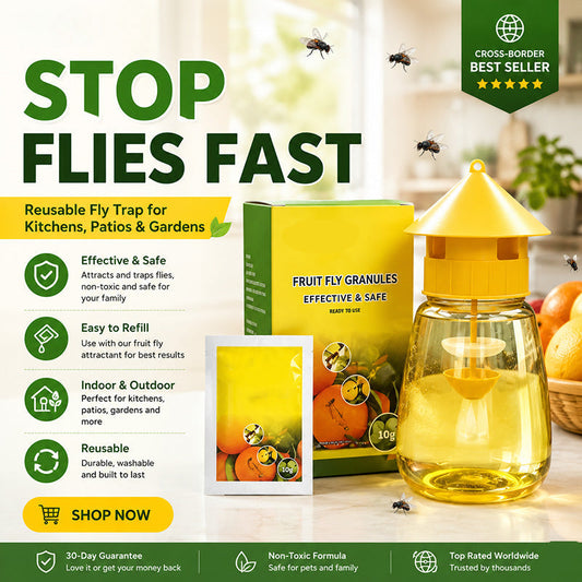 ⏳💥Final 3 hours-Buy 2 get 1 free!! 🔥 Indoor and Outdoor Hanging Fly Trap