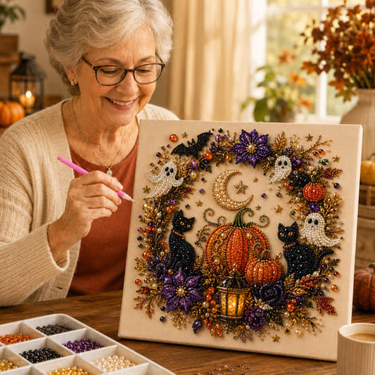 Halloween Ghost Pearl Art DIY Kit