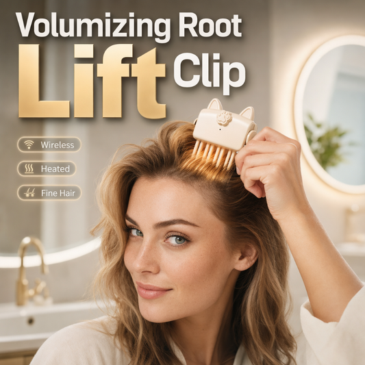 🎉48K+ Sold 💇 Wireless Heated Volumizing Root Lift Clip, Portable Travel Hair Styling Tool for Flat Fine Hair