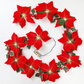 💥BUY 1 GET 1 FREE Today!!💞50K+ SOLD! 🎄✨ 50% OFF! Light‑Up Poinsettia Christmas Garland – 2m warm LED glow, vivid red blooms & holly leaves. Battery‑powered – no wall socket needed! Perfect for mantels, windows & tables. 🎅🕯️