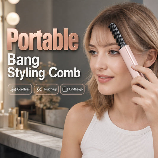 🔥HOT SALE 50% OFF🎁⚡50K+ SOLD! 👩Shape hair in 3 seconds! Create gorgeous hairstyles anytime anywhere. 💁Portable Wireless Mini Bang Styling Comb
